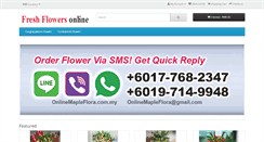 Desktop Screenshot of onlinemapleflora.com.my